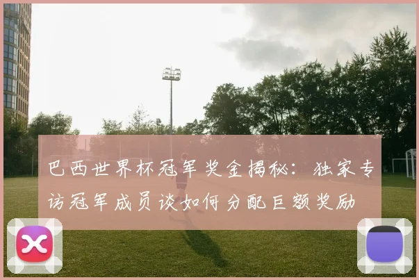 巴西世界杯冠军奖金揭秘：独家专访冠军成员谈如何分配巨额奖励
